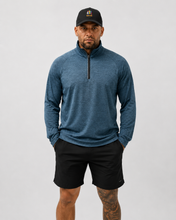 Load image into Gallery viewer, Mens Long Sleeve Activewear 3/4 Zip Top
