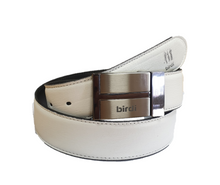 Load image into Gallery viewer, Black/White Reversible Buckle Belts